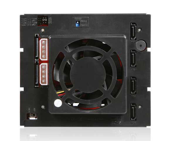 3x5.25x22 to 4x3.5x22 SAS/SATA Hot-Swap Cage B98149
