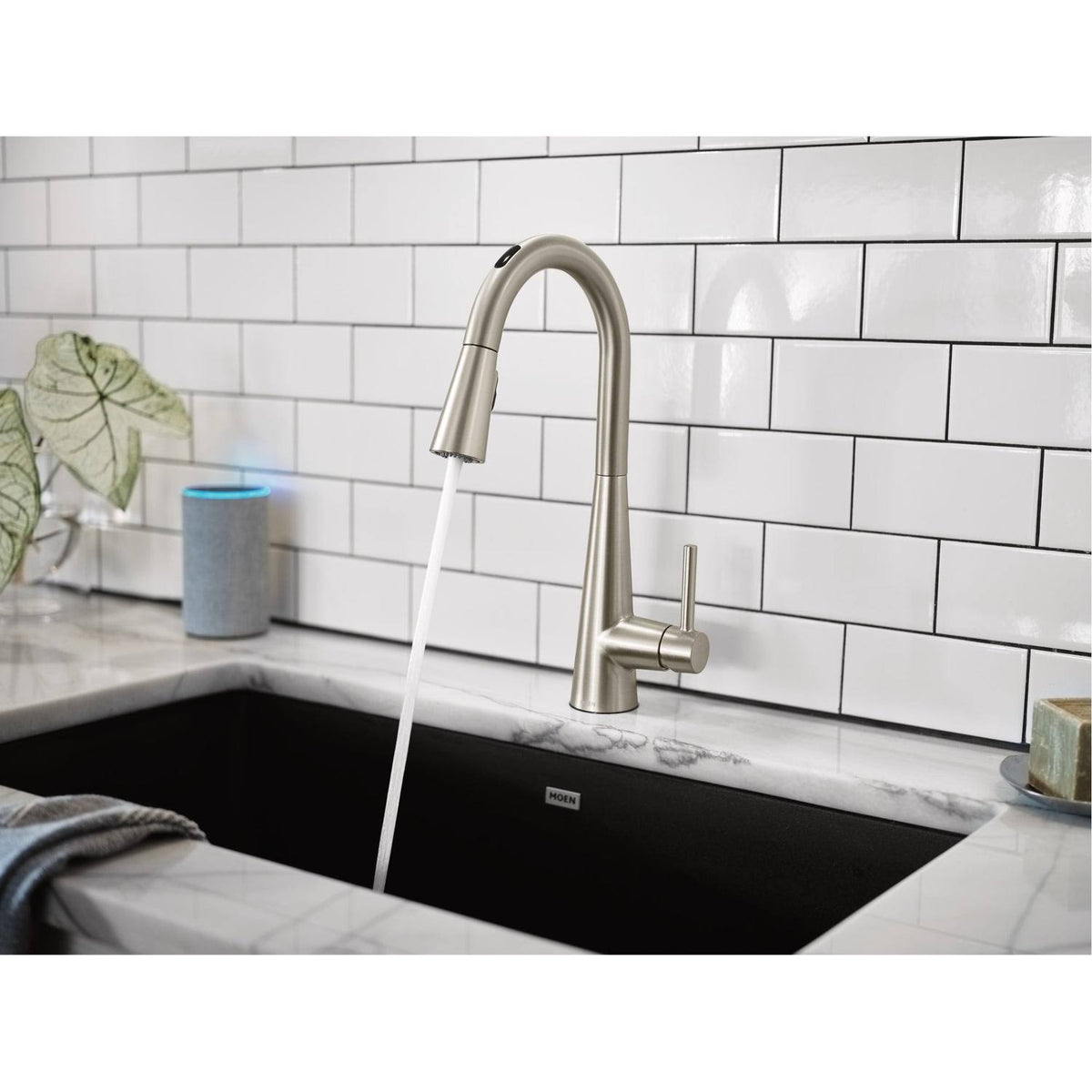 Chrome One-Handle Pulldown Kitchen Faucet C1099