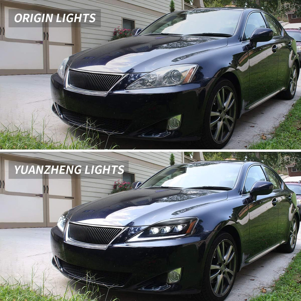 Full LED Amber Reflector Headlights & Red Taillights Assembly O80826