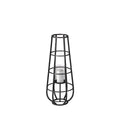 Black Metal Candle Holder Lantern C799
