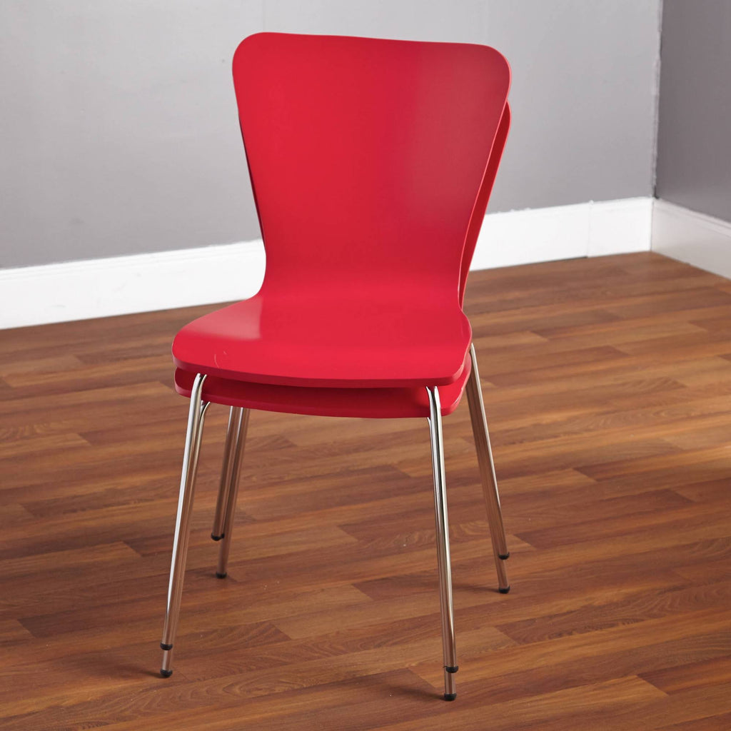 White Red 3 Piece Dining Set E346446