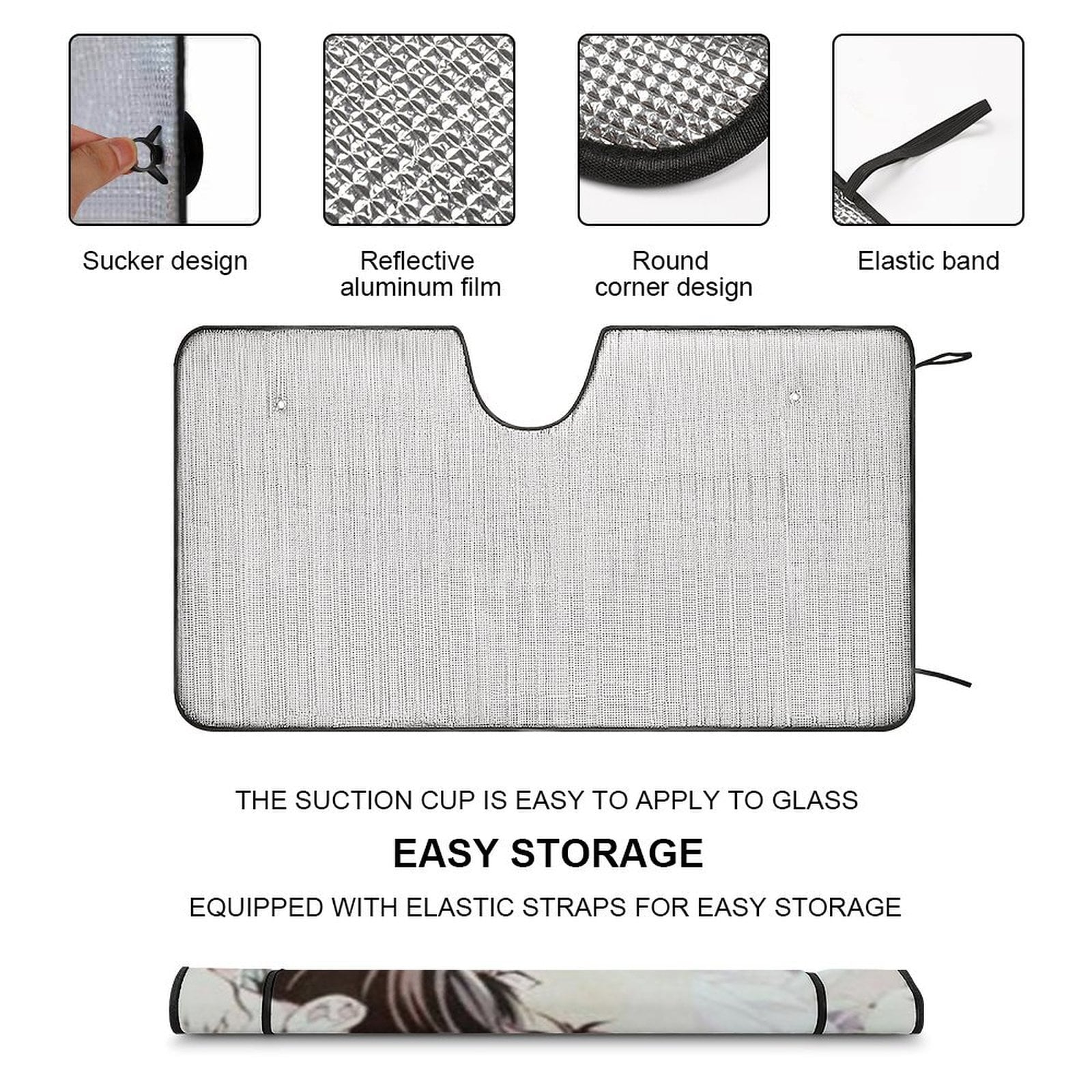 Foldable Reflective Car Windshield Sunshade Z273565