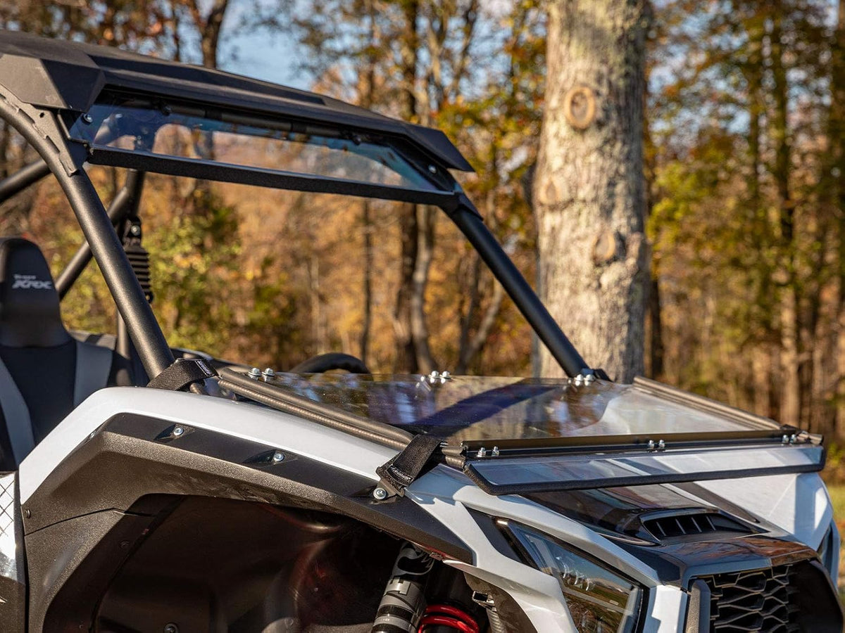 Scratch Resistant Flip Down Windshield, 1/4" Polycarbonate, Hard Coated D52640
