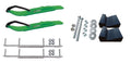 Green XT Snowmobile Skis with 7.5" Shaper Bars Complete Kit X6387