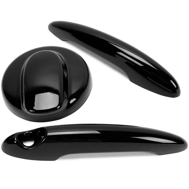 Black Gas Cap and Door Handle Cover for BMW MINI Cooper S Hatchback S513