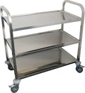 Stainless Steel 3 Shelf Heavy Duty Utility Cart on Wheels X988782