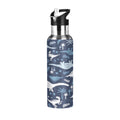 Blue Dinosaur Stainless Steel Insulated Water Bottle with Straw Lid Y88079