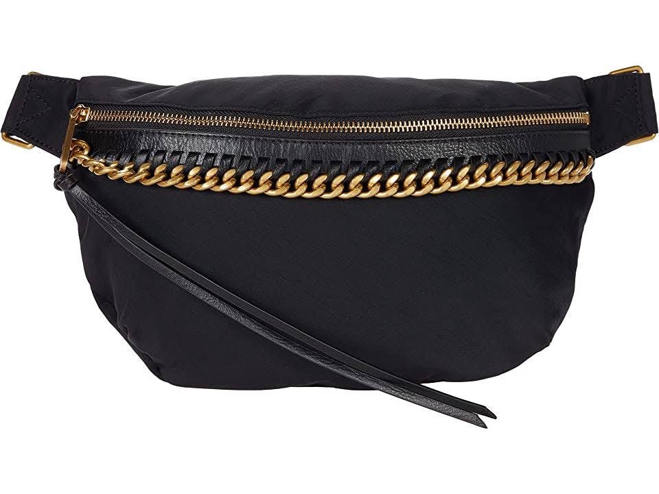 Black Nylon Belt Bag S354