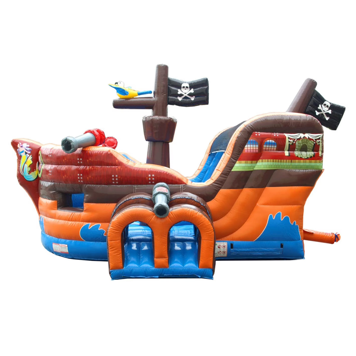 Pirate Ship Inflatable Bounce House with Slide W339716