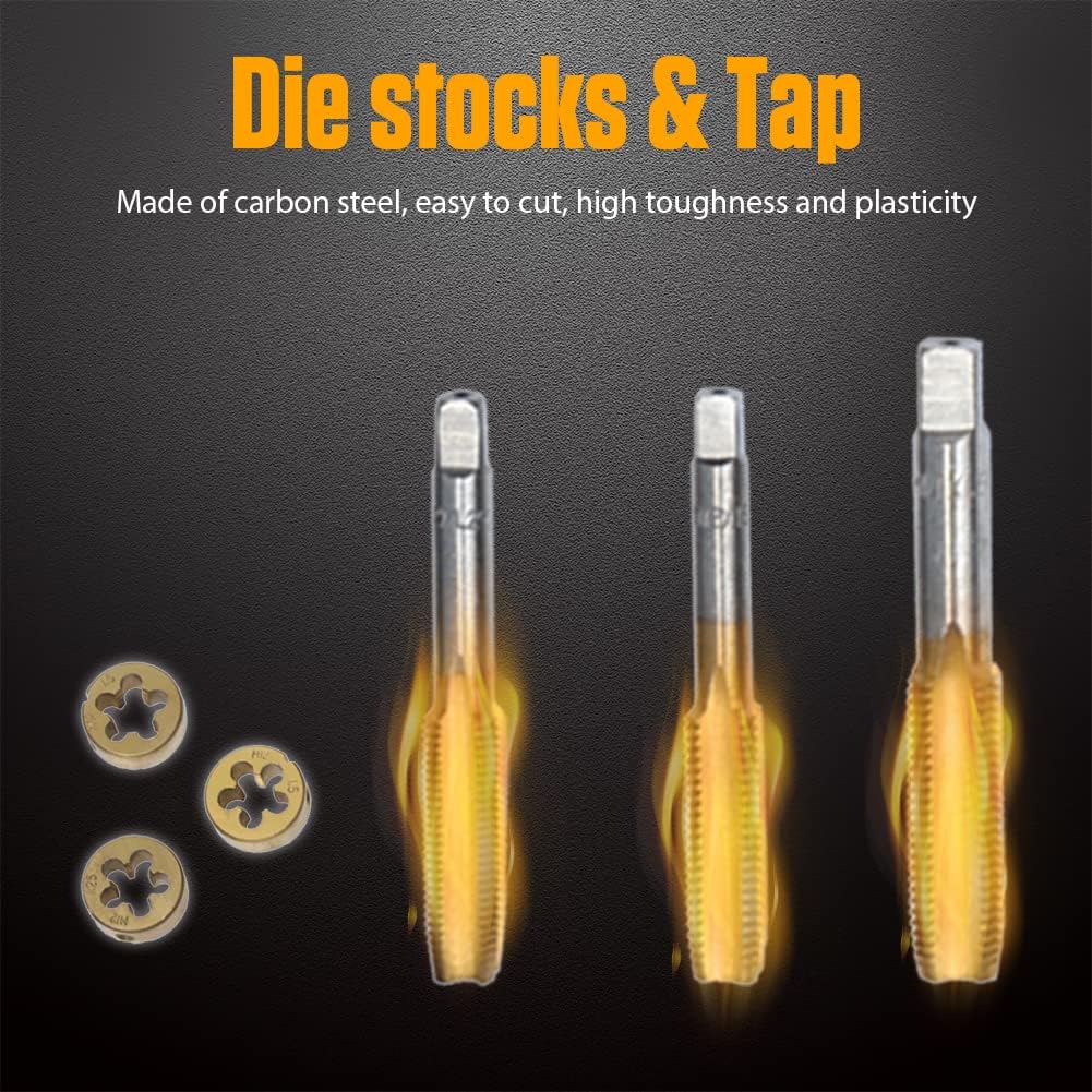 12PC Metric and Standard Tap and Die Set O804
