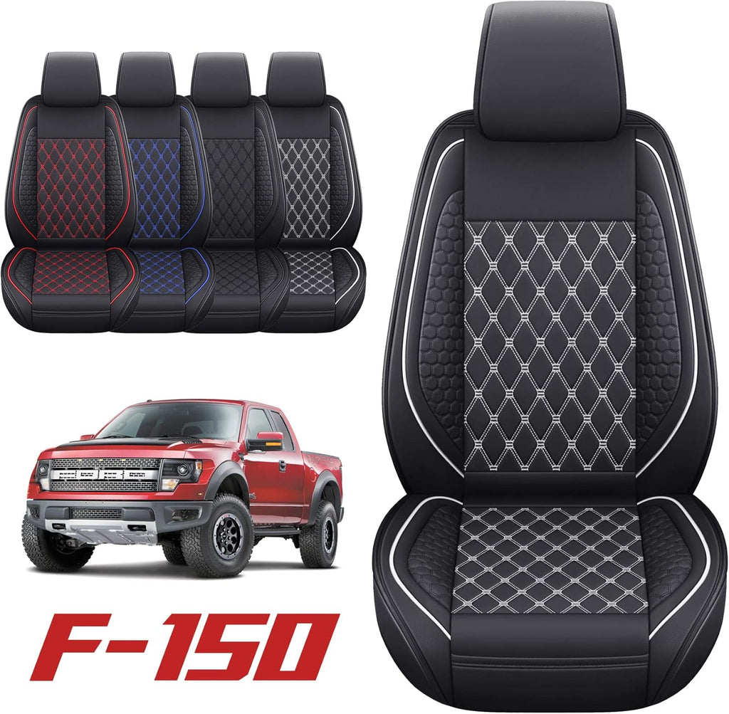 Black Waterproof Full Set Car Seat Covers for Ford F150 S2394