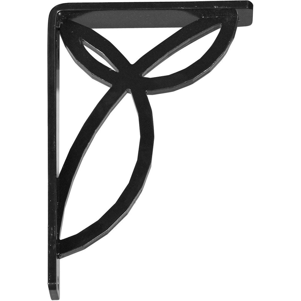 Wrought Iron Bracket Antiqued Copper Triple Center brace O31819