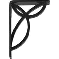 Wrought Iron Bracket Antiqued Copper Triple Center brace O31819
