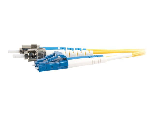 10m LC-ST Duplex Singlemode PVC Fiber Optic Cable Yellow C164