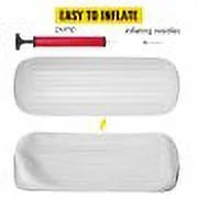 4 Pack Large 10x28 White Ribbed Boat Fenders with Center Hole D481