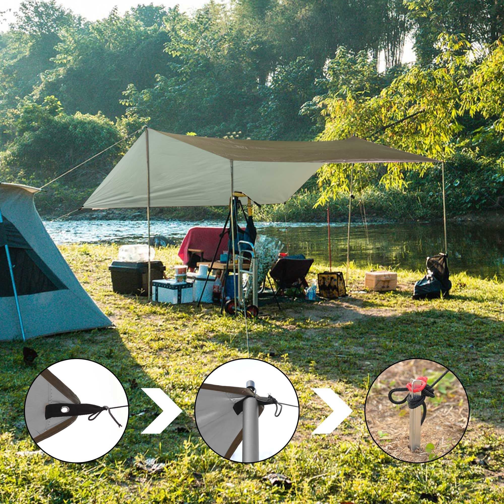 UV Protected Waterproof Camping Tent Tarp S65129