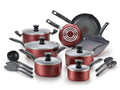 18 Piece Red Nonstick Cookware Set L76505