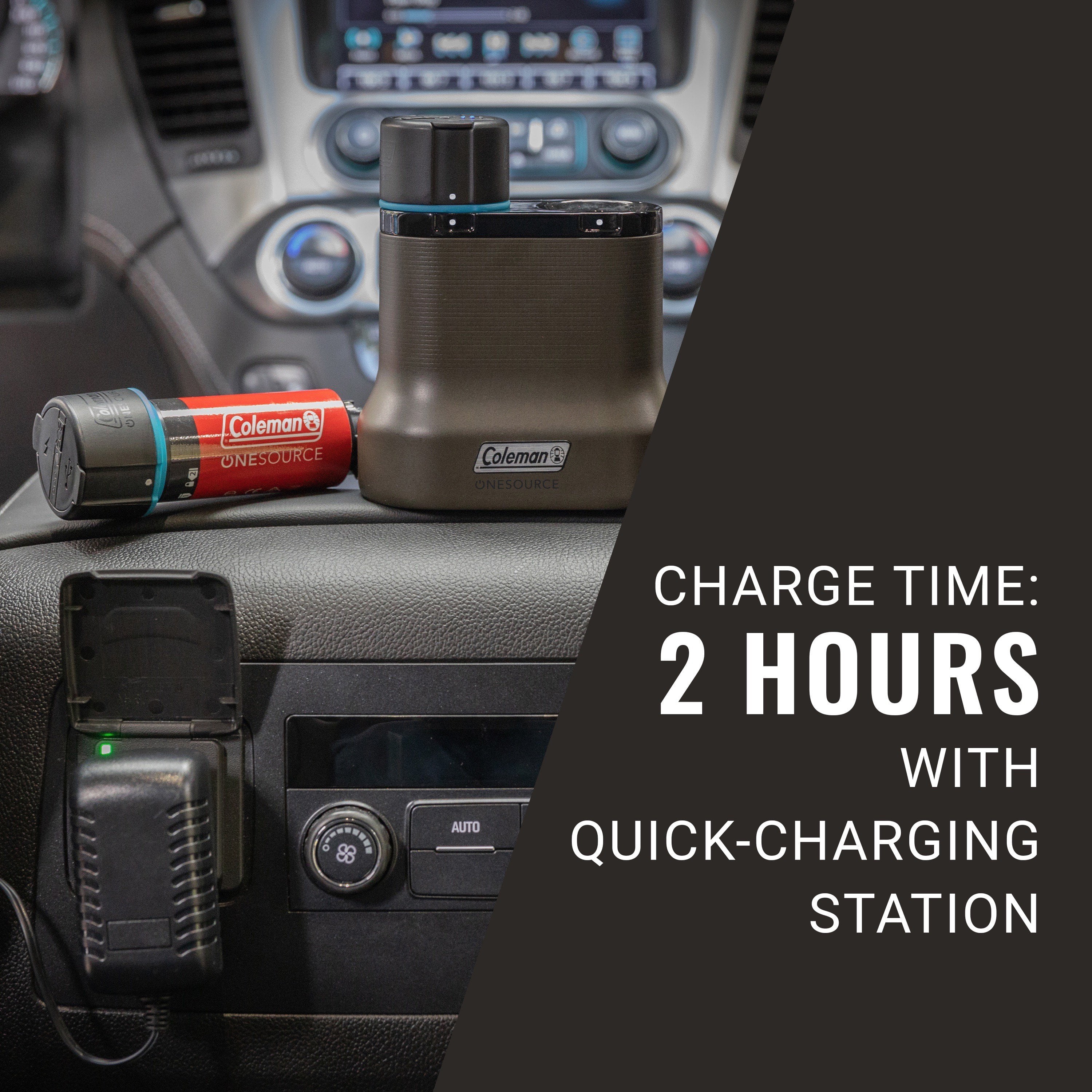 Rechargeable Lithium-Ion Battery Pack of 2 & 2-Port Quick-Charging Station R41151