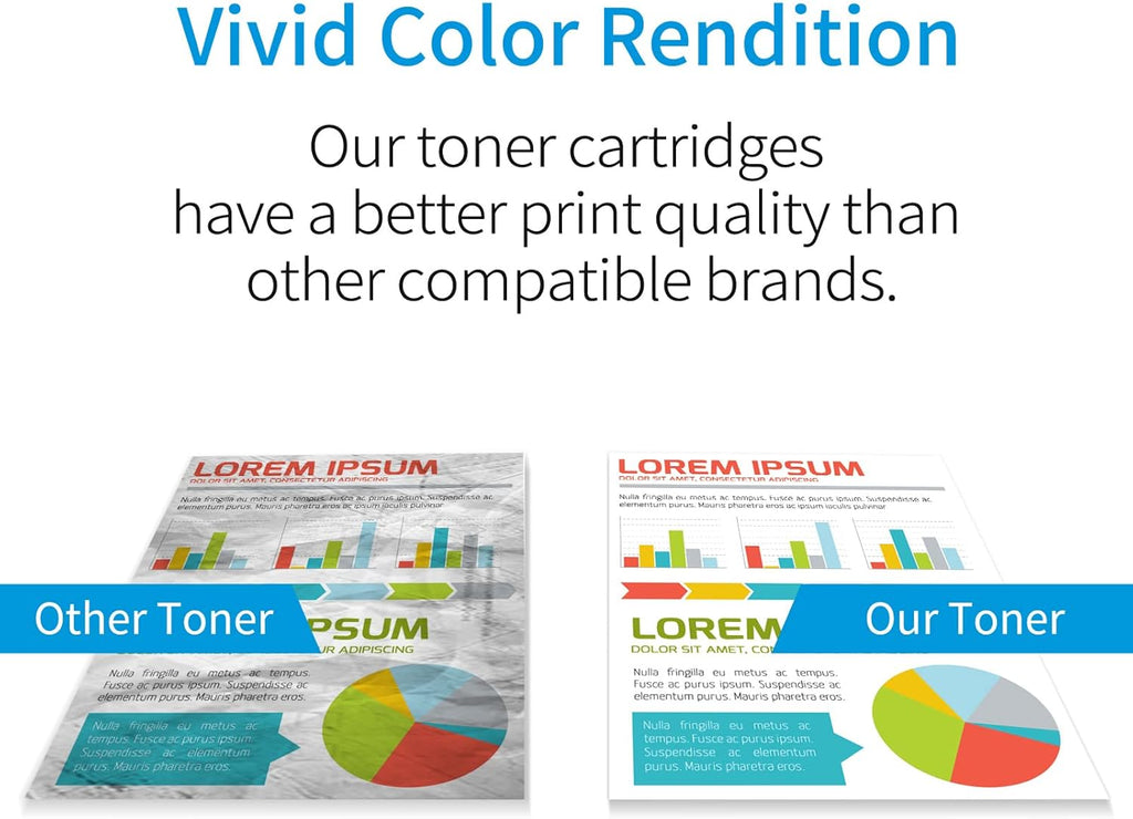 Compatible 4 Pack 410X Toner Cartridge R334