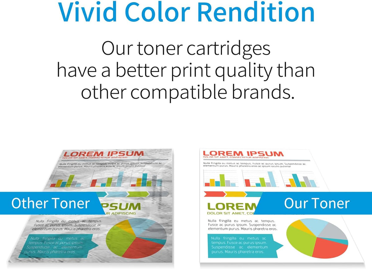 Compatible 4 Pack 410X Toner Cartridge R334
