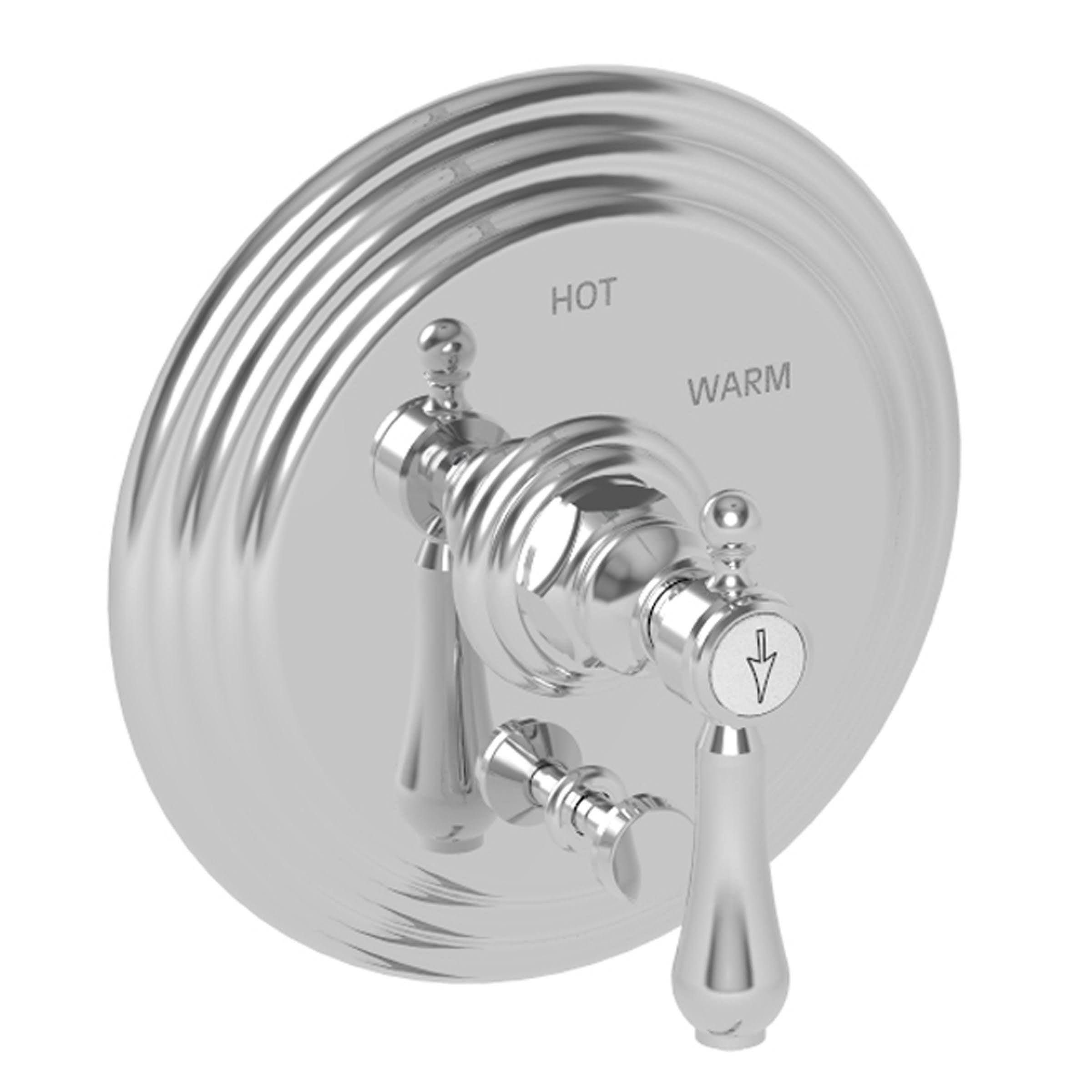Satin Nickel Tub & Shower Diverter Plate with Handle E717