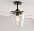 Bronze Glass Flush Mount N2288