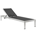 Black Metal Chaise Lounge Chair K7232