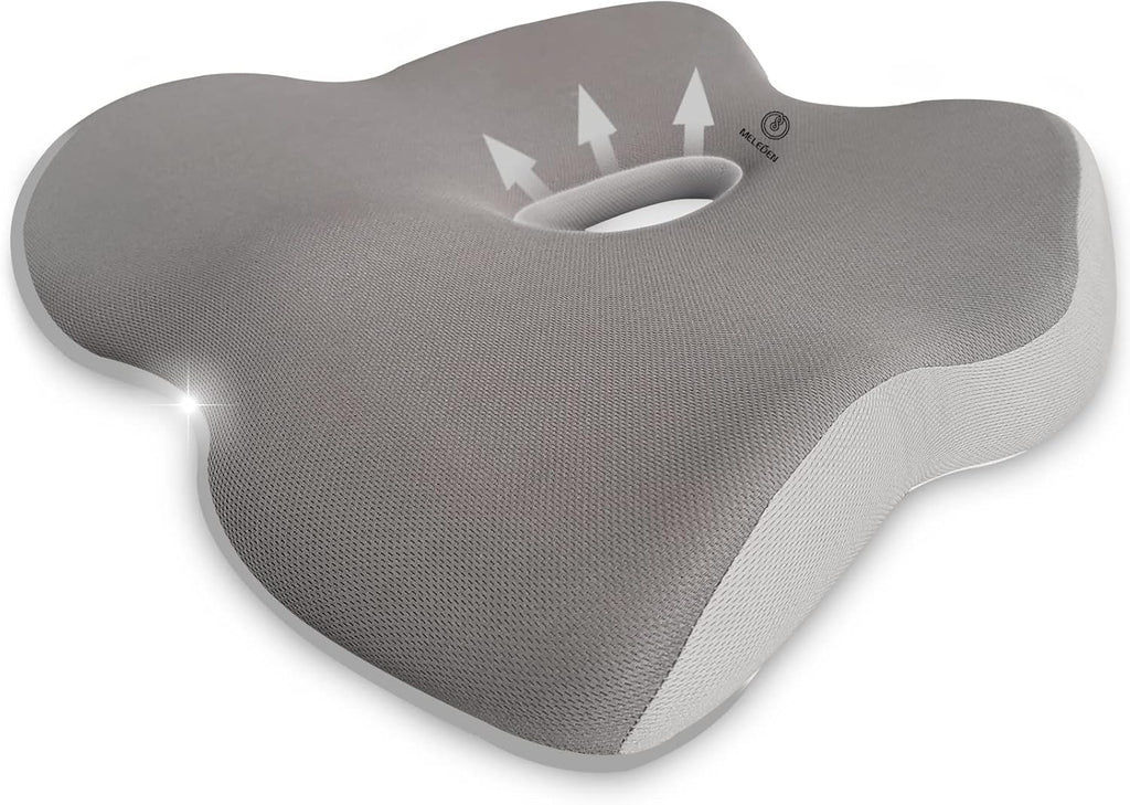Memory Foam Seat Cushion with Adjustable Straps (Gray) M58221