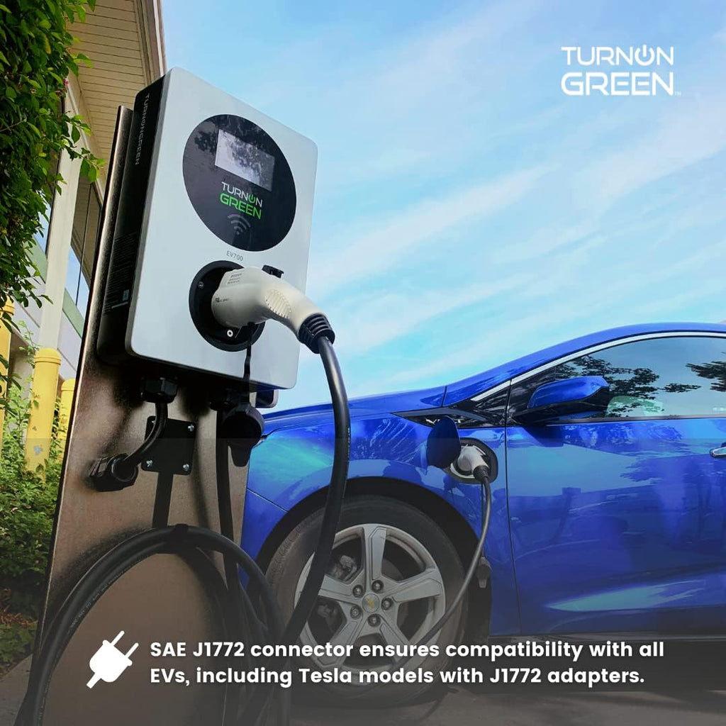Level 2 Smart Electric Vehicle Charger with LCD Touchscreen F18092