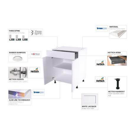 Shaker White Wall Cabinet S4052