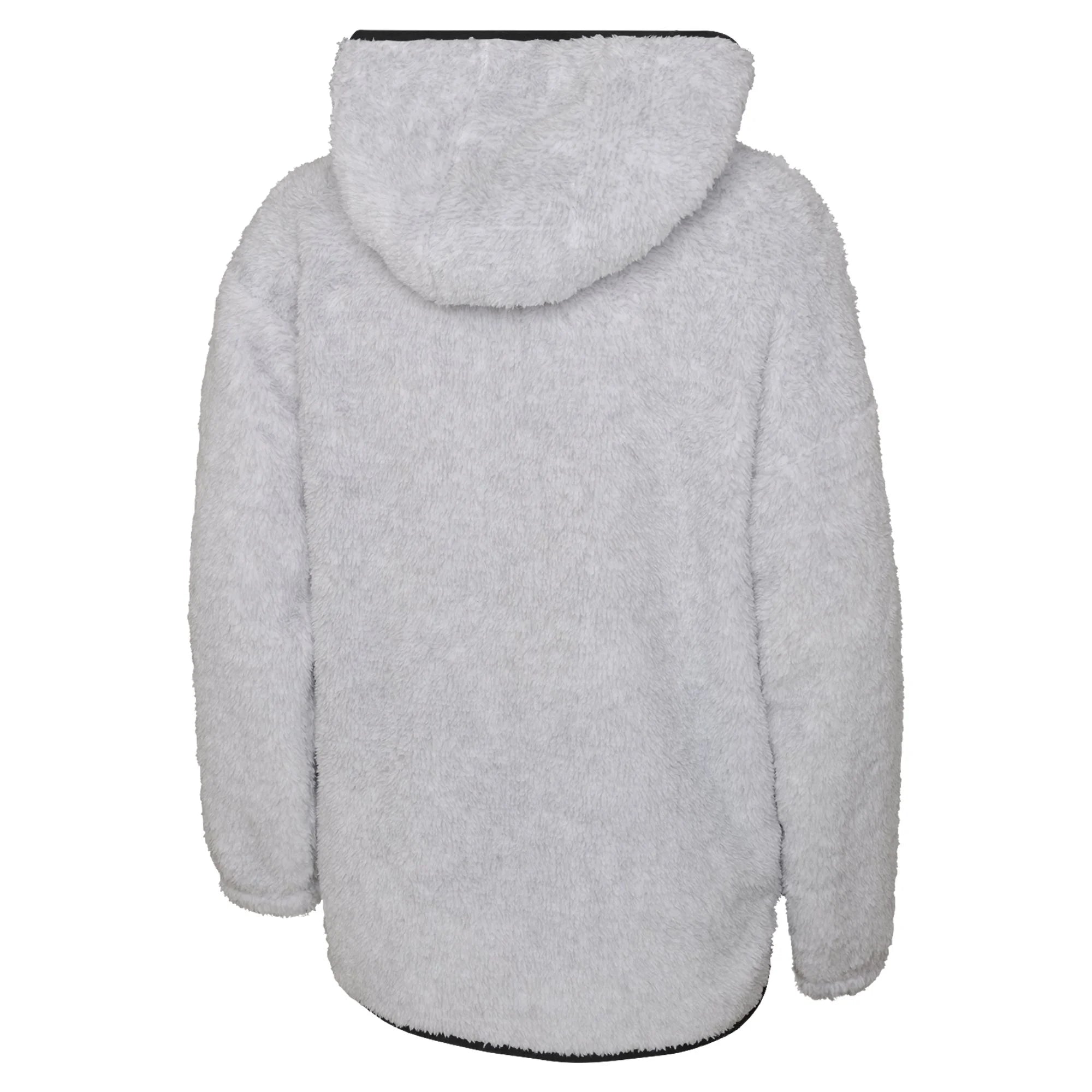 Heather Gray Teddy Fleece Pullover Hoodie X469