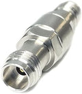 2.4 mm Female to 3.5 mm Female Microwave Adapter, 50 Ohm, Stainless Steel Body F922