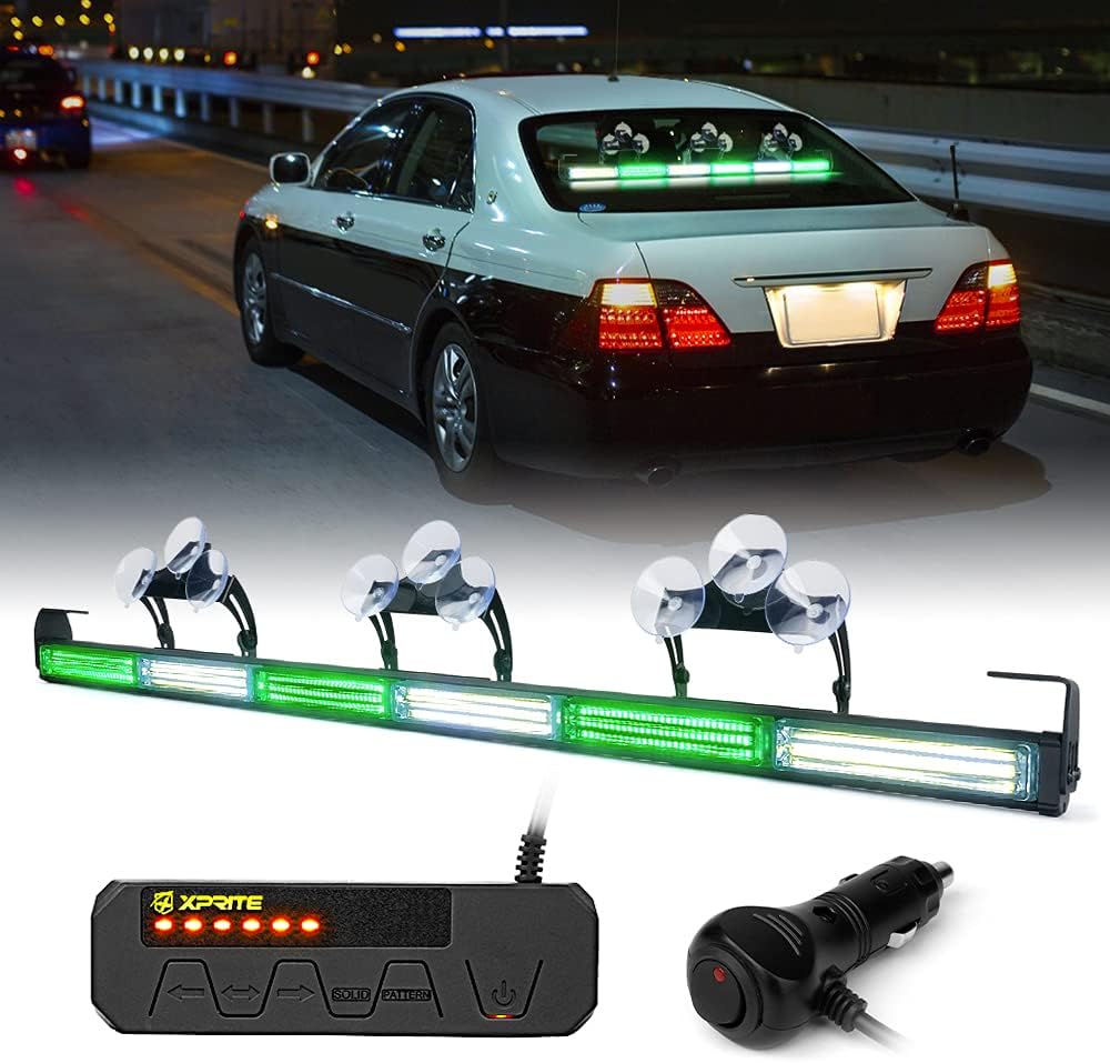35" COB LED Emergency Traffic Advisor Strobe Light Bar with Controller G43272