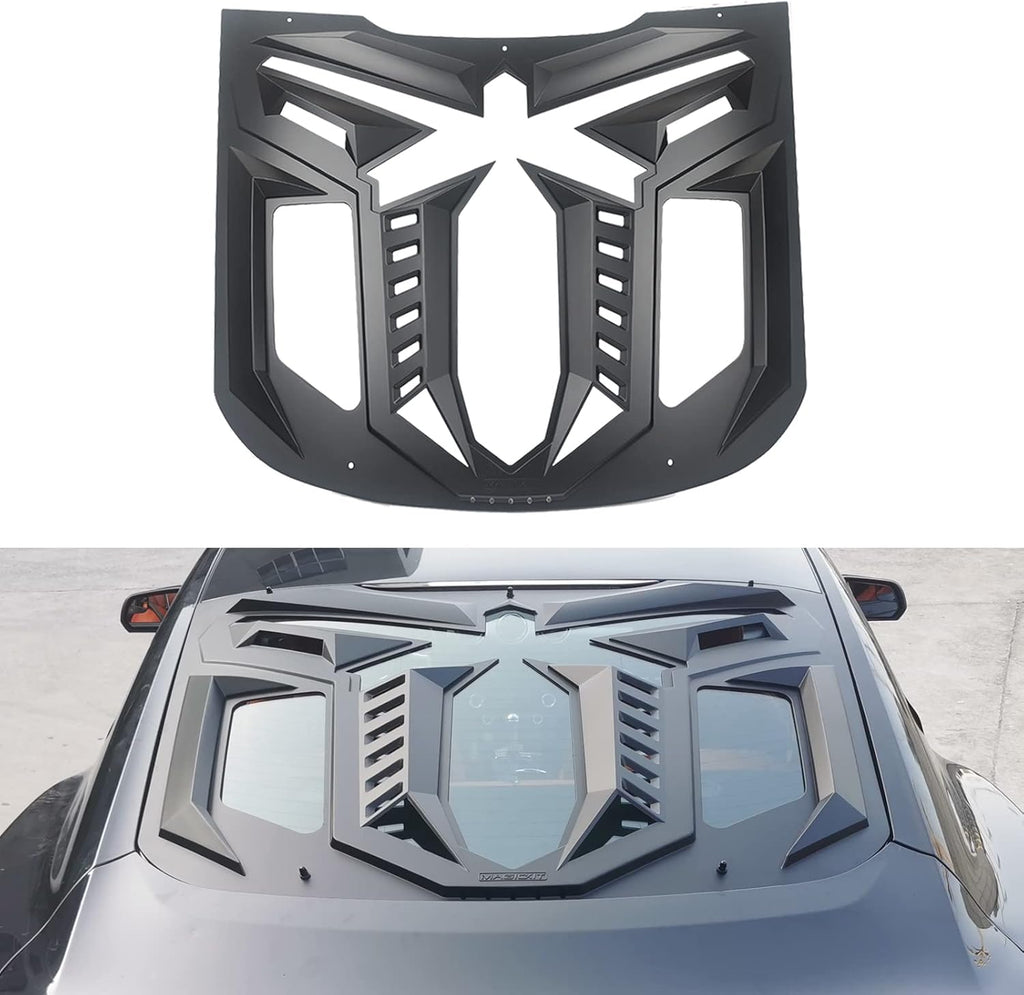 Rear Window Louvers ABS Material Matte Black M167606