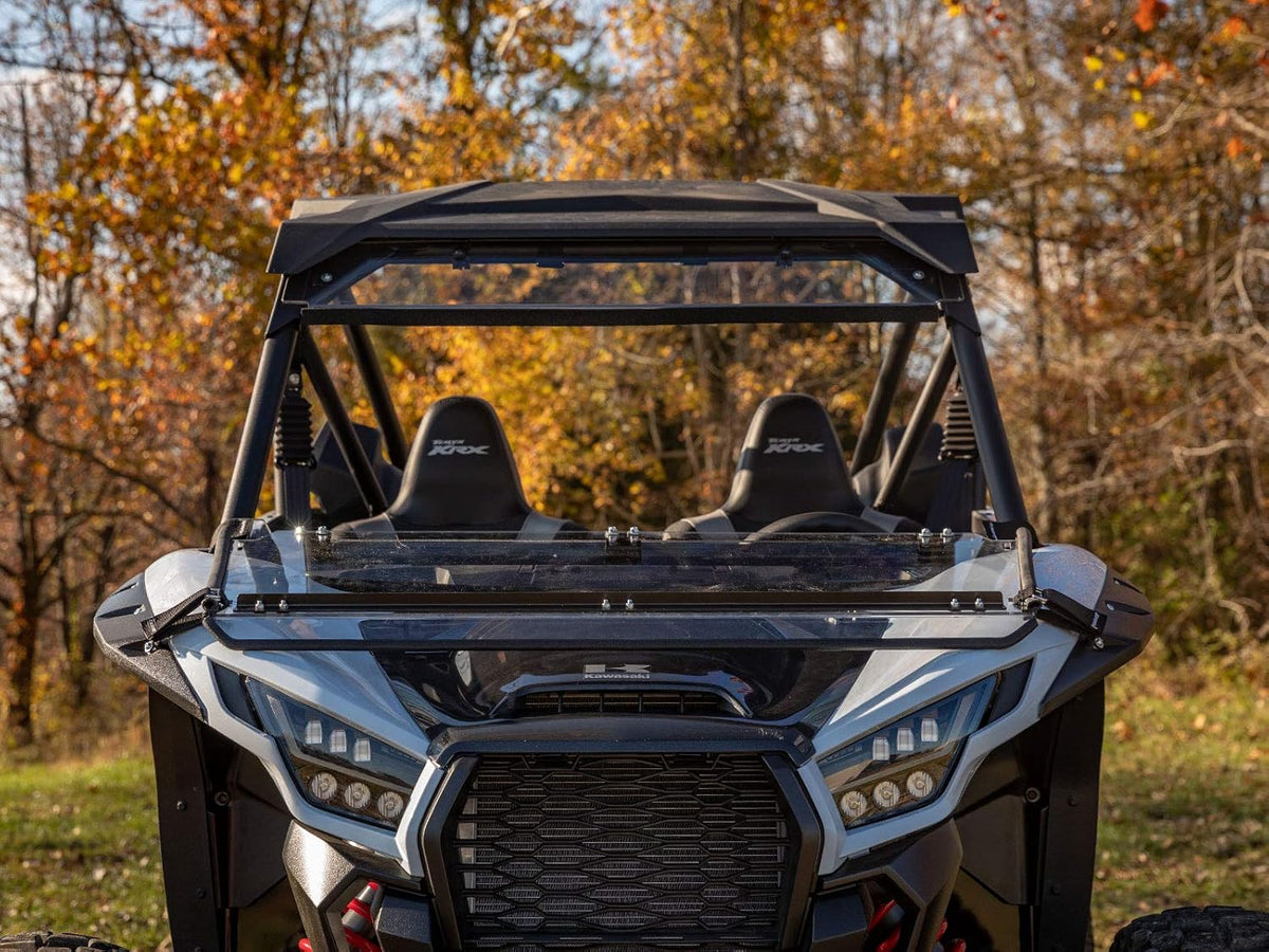 Scratch Resistant Flip Down Windshield, 1/4" Polycarbonate, Hard Coated D52640