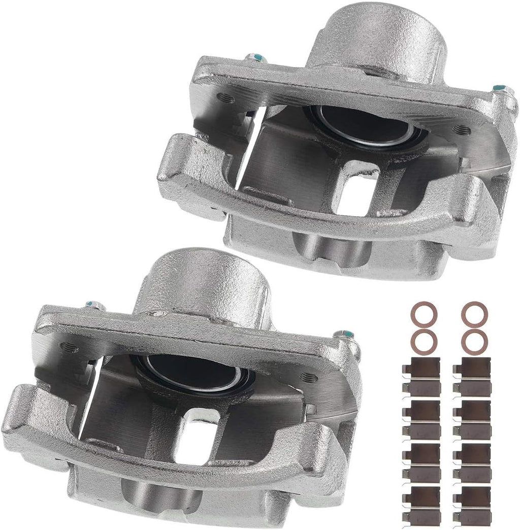 Disc Brake Caliper Assembly with Bracket Rear Left Driver Side Pack of 2 Y32277
