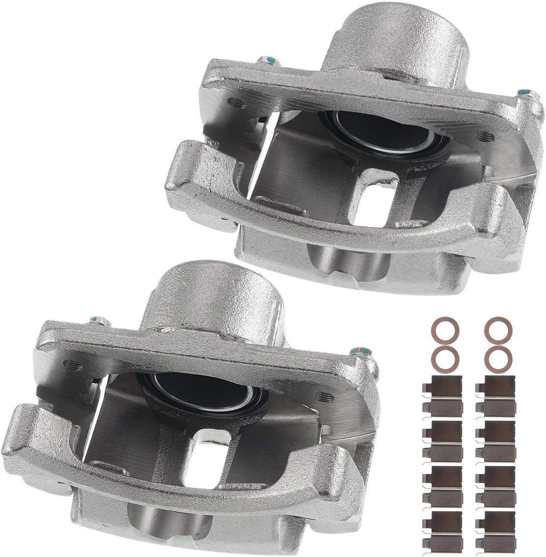 Disc Brake Caliper Assembly with Bracket Rear Left Driver Side Pack of 2 Y32277