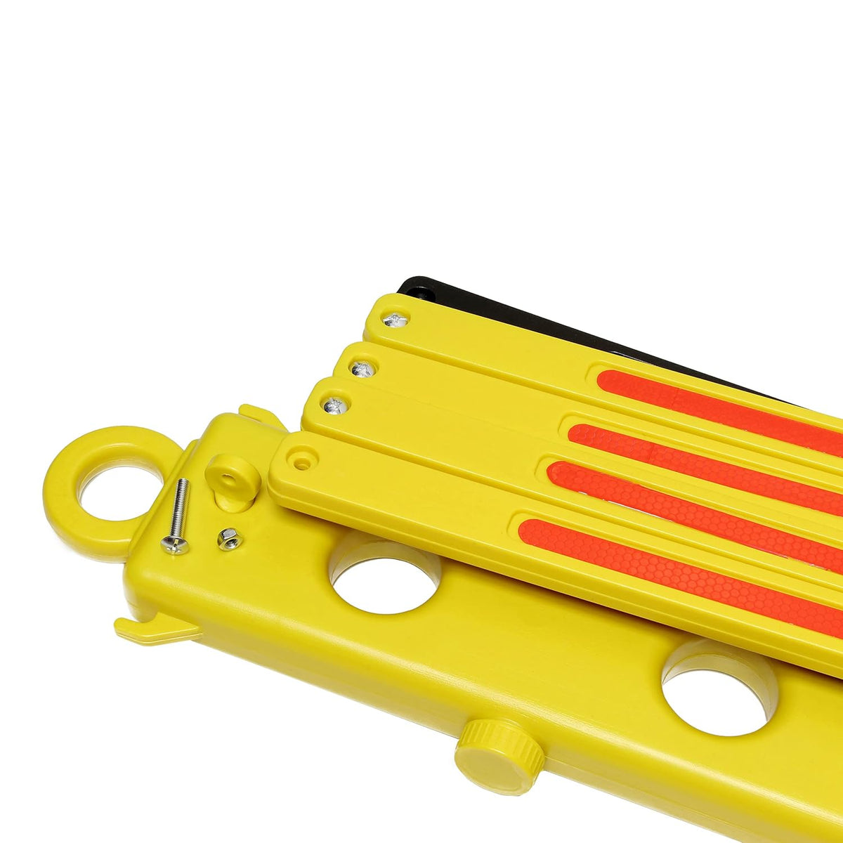8 Ft Portable Road Safety Barricade with Reflectors W5241