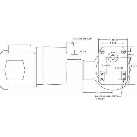 6 RPM AC Gearmotor D65496