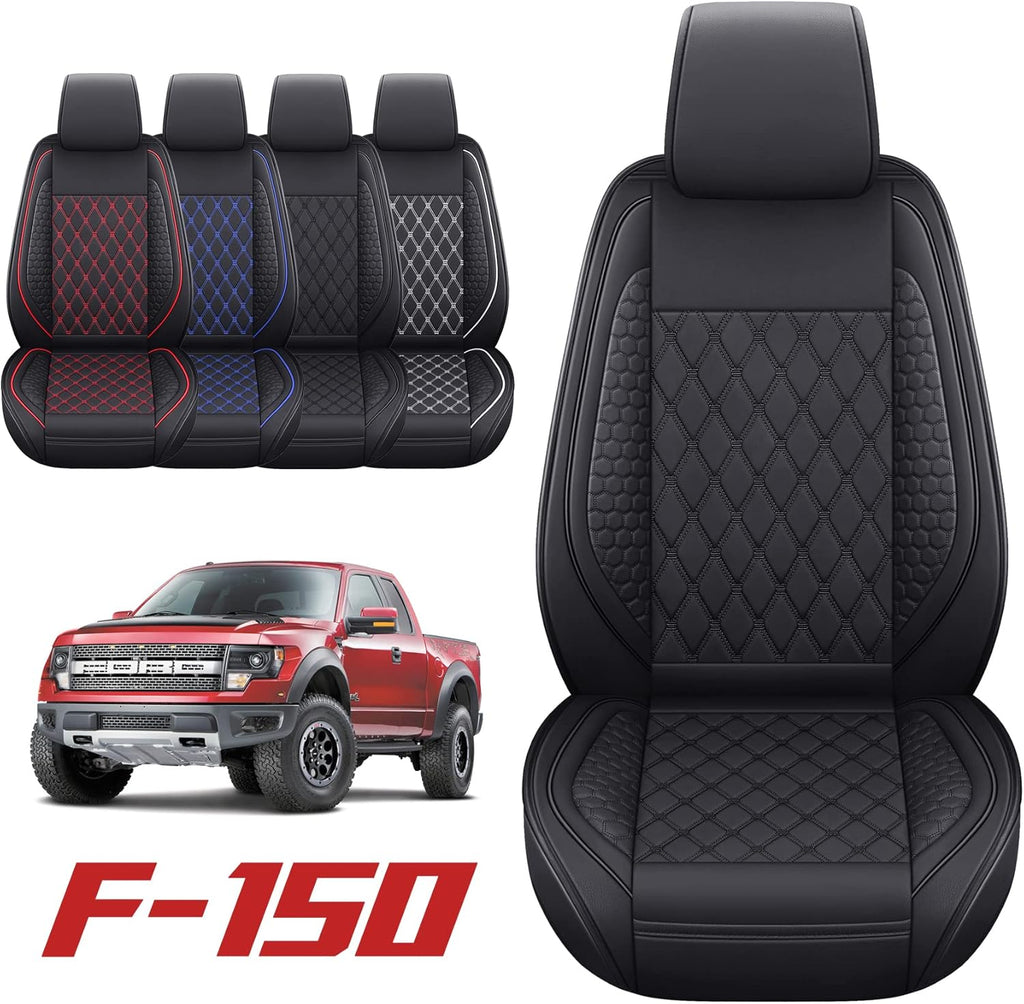Black Waterproof Full Set Car Seat Covers for Ford F150 S2394