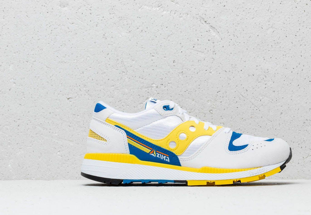 White, Yellow & Blue Saucony Shoes U782