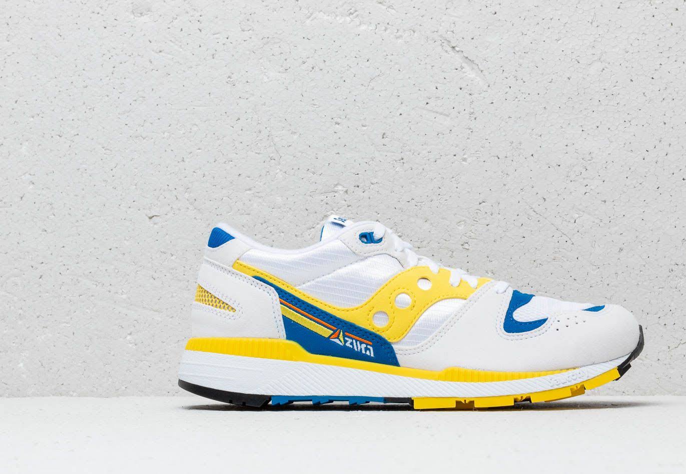 White, Yellow & Blue Saucony Shoes U782