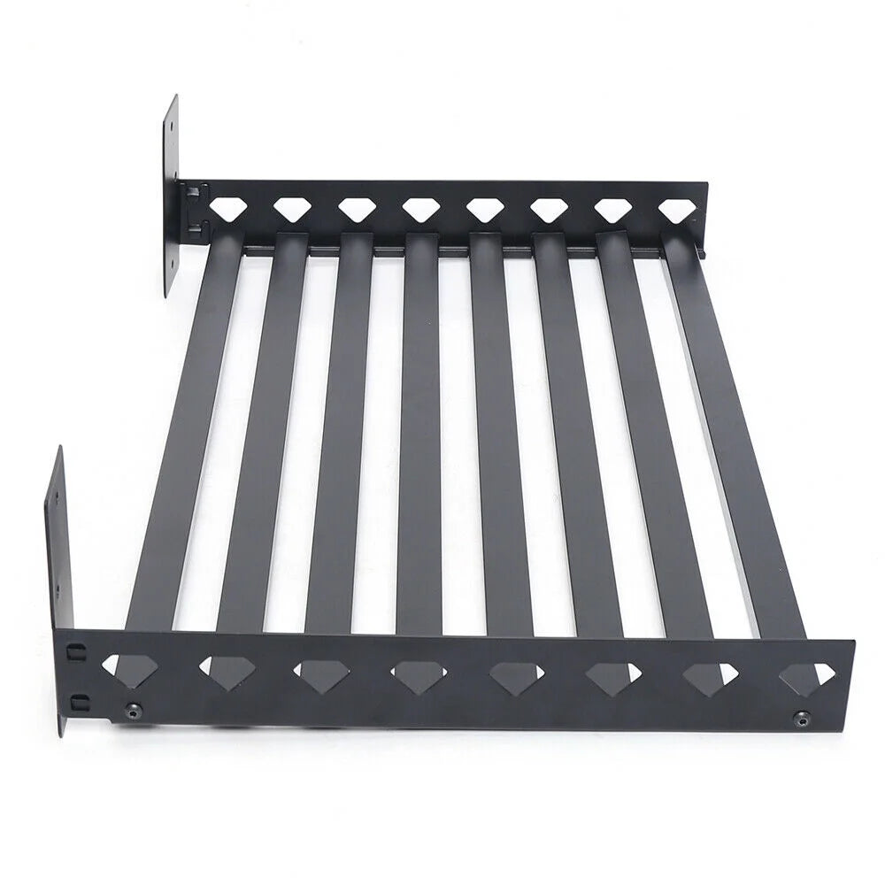 Stainless Microwave Rack Wall Mounted Storage Shelf with 4 Hooks I630843