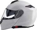White X-Large Modular Full Face Helmet U2893