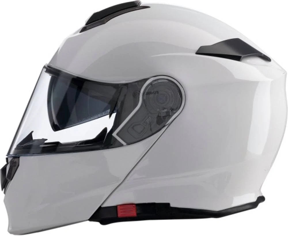 White X-Large Modular Full Face Helmet U2893