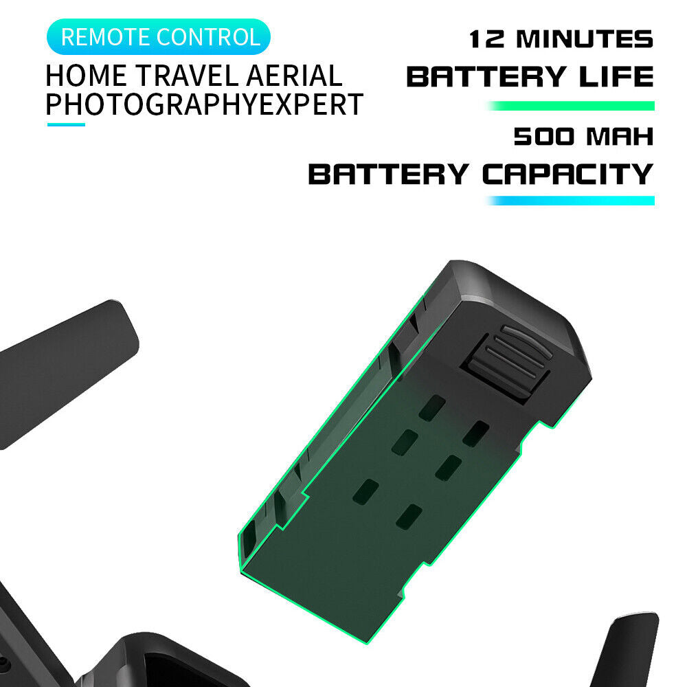 4K HD Dual Camera FPV Foldable Quadcopter with 3 Battery E929157