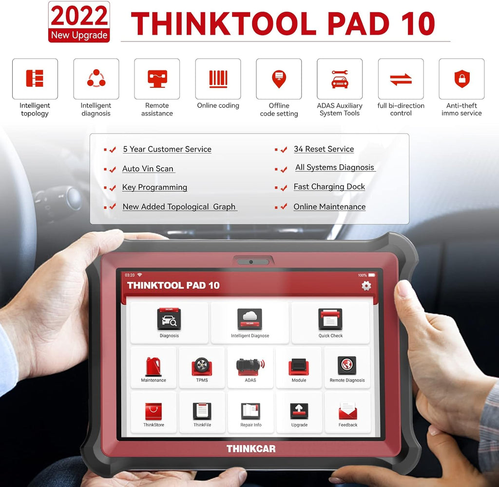 Bi-Directional Diagnostic Scan Tool, 34 Reset Services, Active Test, Key Program, ECU Coding P118408
