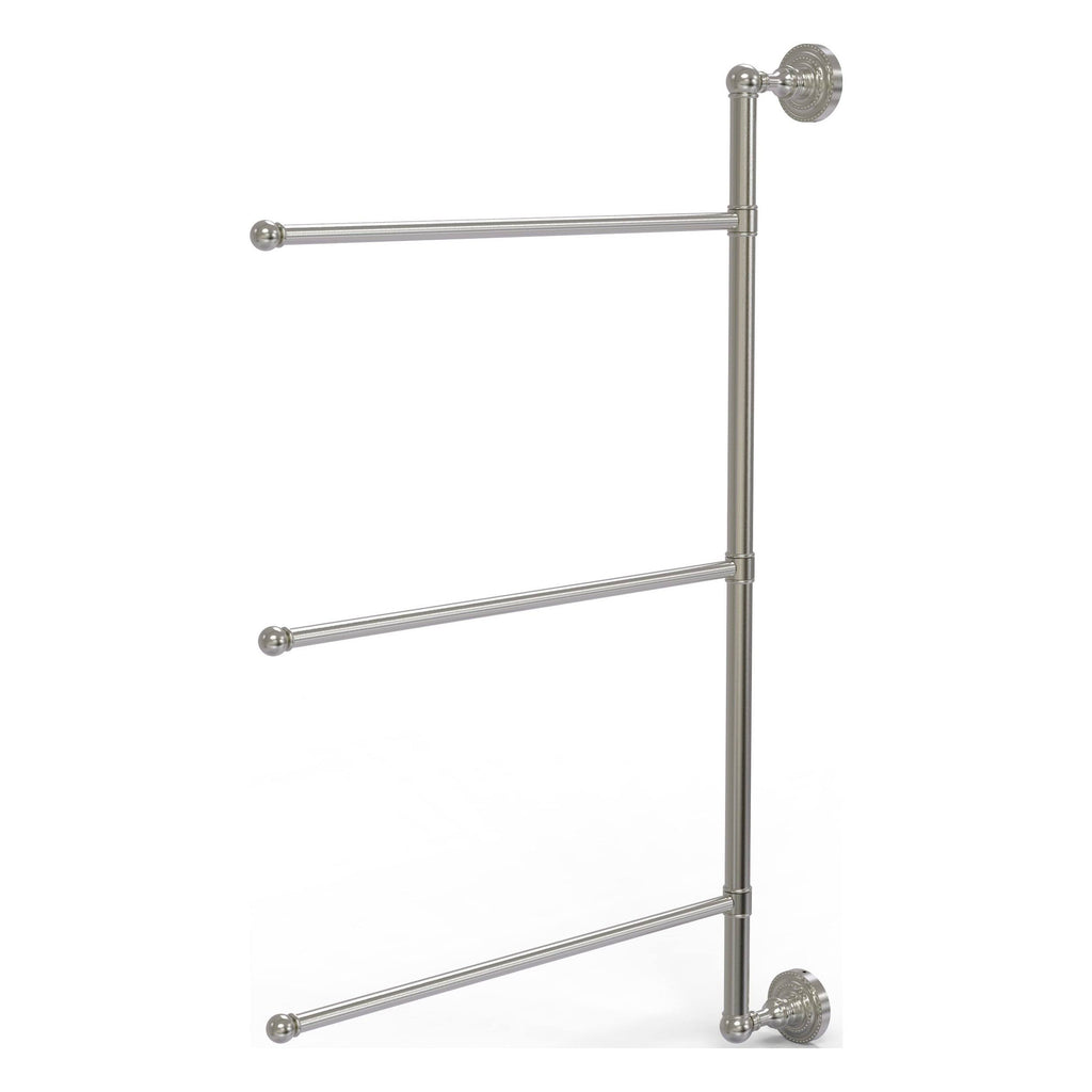 Satin Nickel 28-in Swing Arm Towel Bar I813