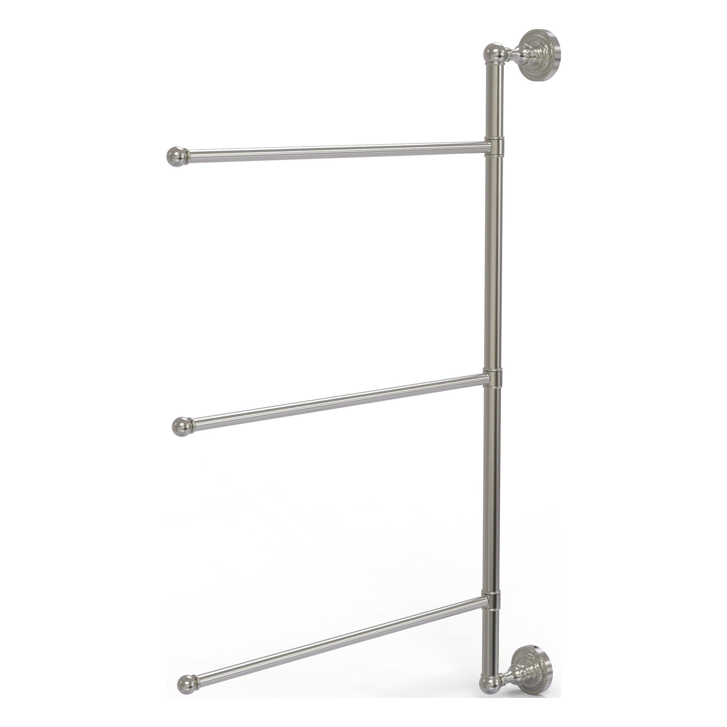 Satin Nickel 28-in Swing Arm Towel Bar I813