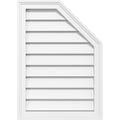 Half Octagon Top Right Surface Mount PVC Gable Vent T60343